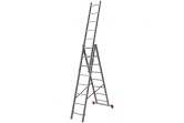Лестница алюминиевая трехсекционная Новая высота NV2230 3х8 перекладин
